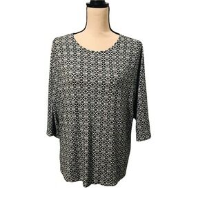 J. Jill Wearever Collection Womens Size Large Top Stretch‎